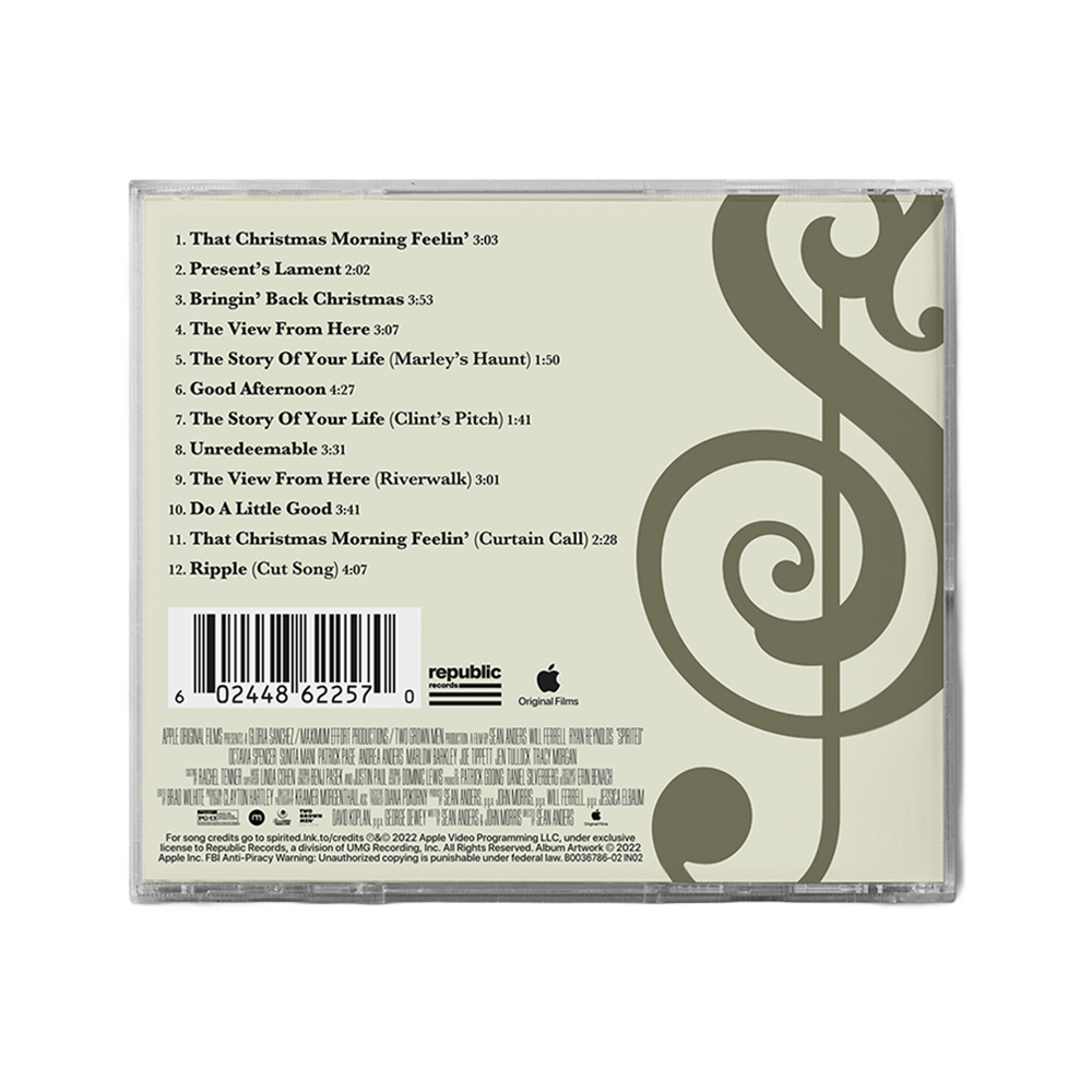 Spirited (Soundtrack from the Apple Original Film) CD Back