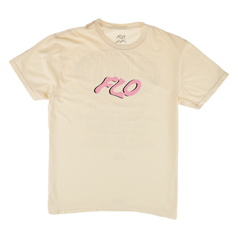 FLO, North America Tour Tee: Off White Front 