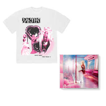 Nicki Minaj, Pink Friday 2 Heart Collage T-Shirt + Pink Friday 2 CD Fan Pack