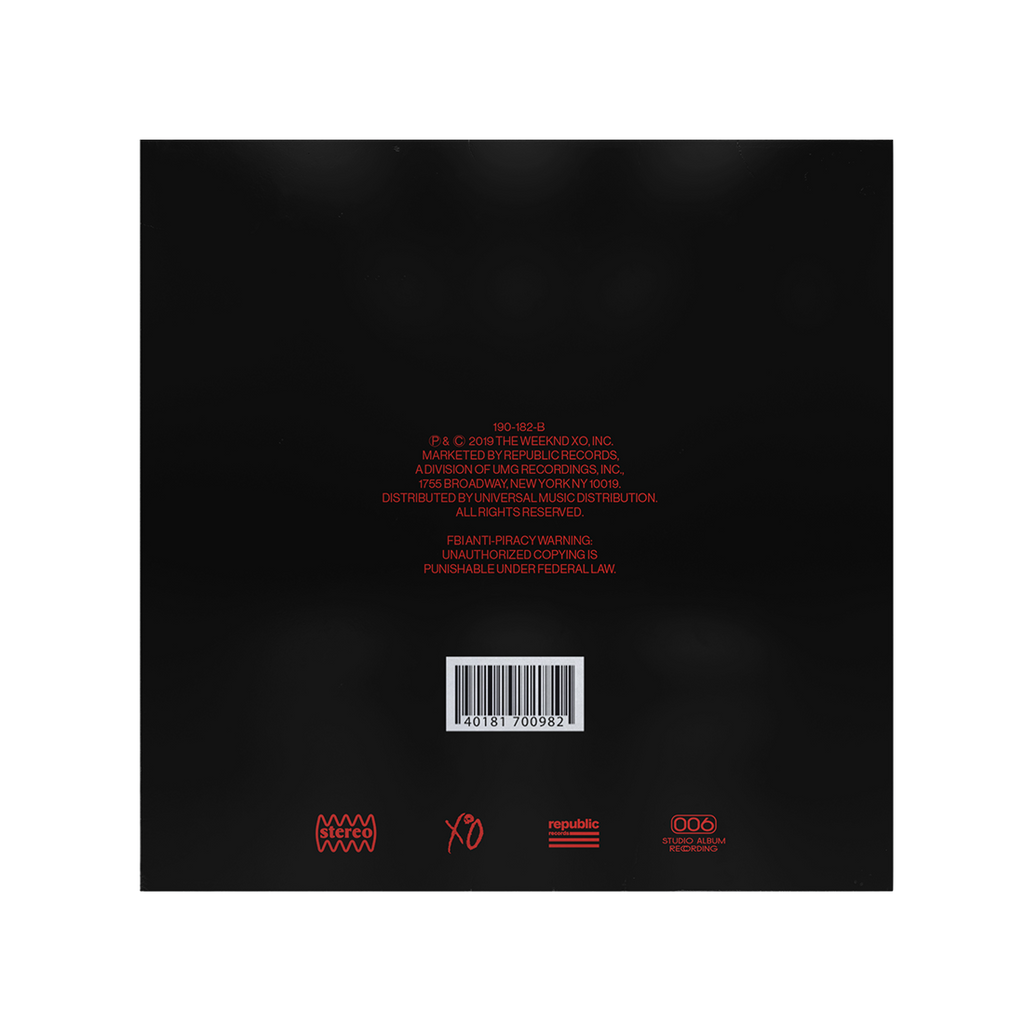 Weeknd Vinyl  After Hours - Vinyl