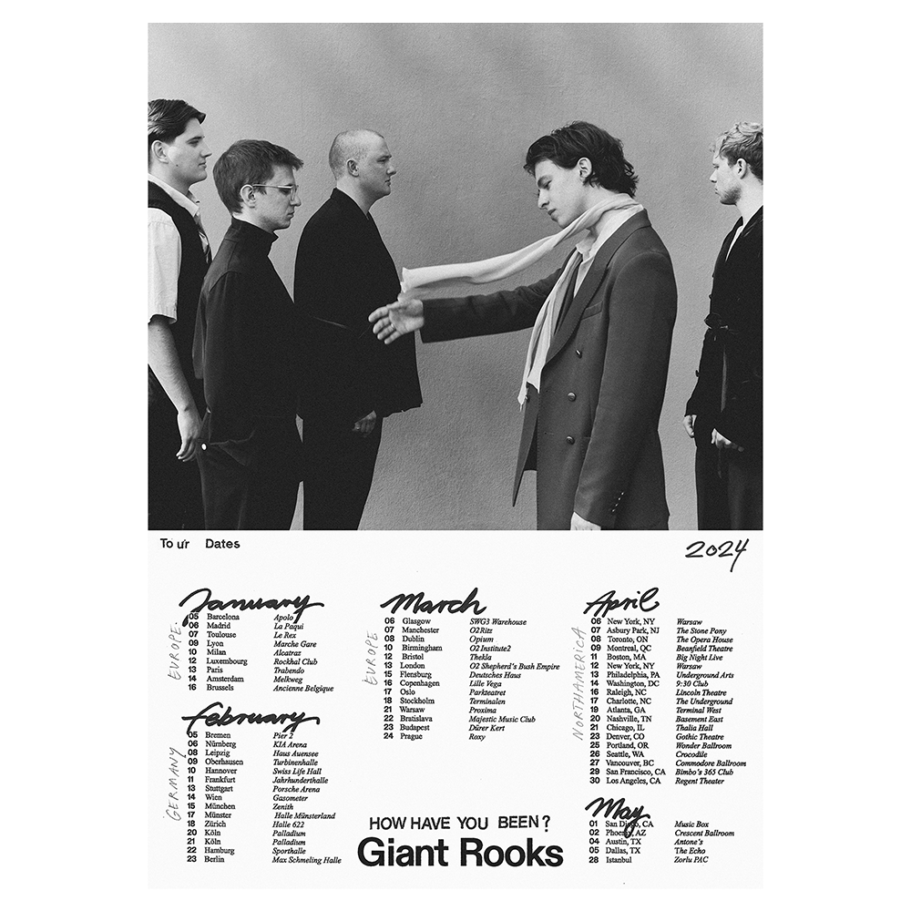 Giant Rooks, Tour 2024 Poster - Republic Records Official Store