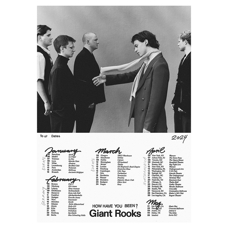 Giant Rooks Tour 2024 Poster Republic Records Official Store 1731