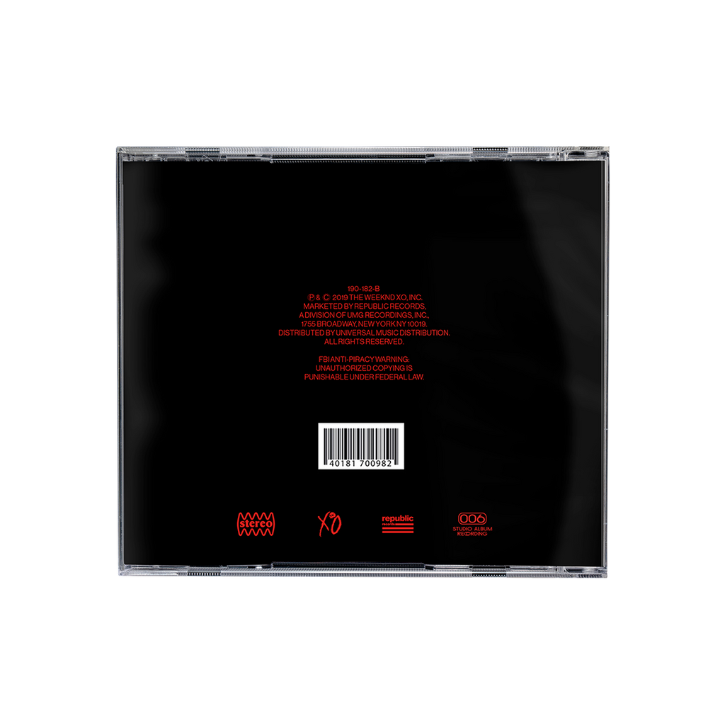 The Weeknd, After Hours Album CD – Republic Records Official Store