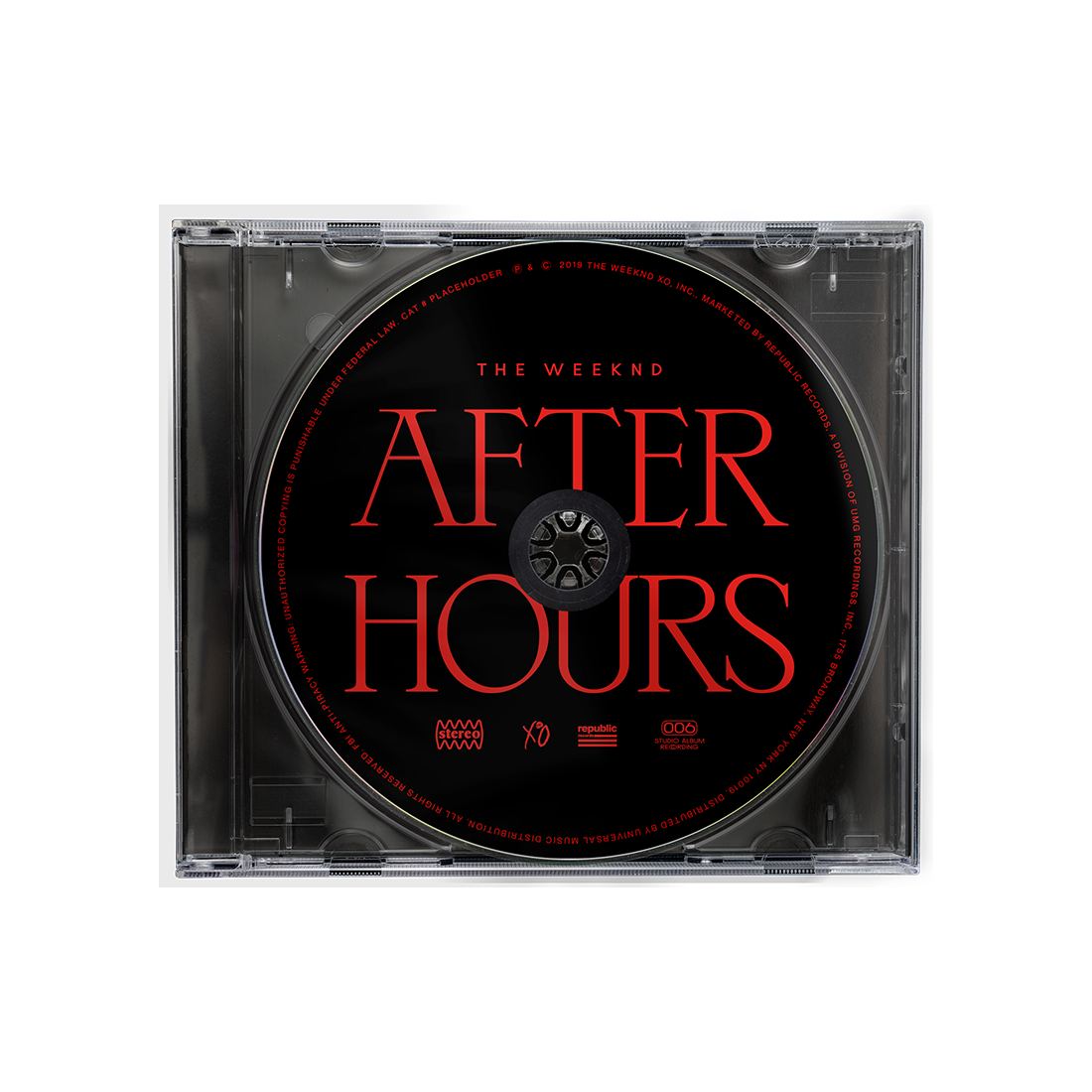 After Hours Album CD Disc